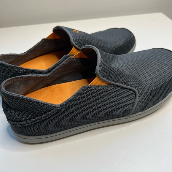 OluKai Nohea Mesh Comfort Shoes Mens 10.5 Gray Slip On Drop In Heel New - Picture 11 of 14